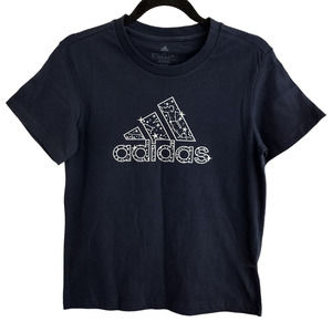 Adidas | Blue & Silver Celestial Stars Logo T-Shirt
